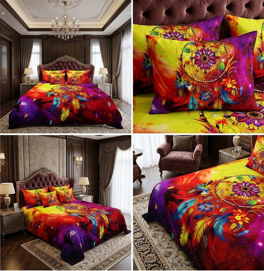 Galaxy Dreamcatcher Sunset Bedding Set