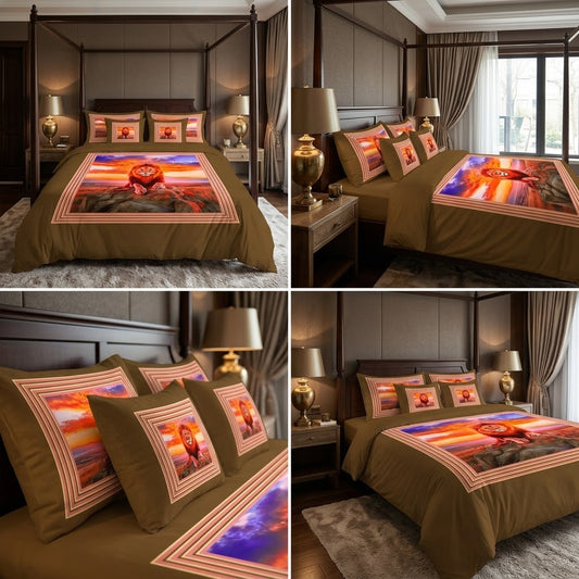 Sunset Lion Safari Bedding Set